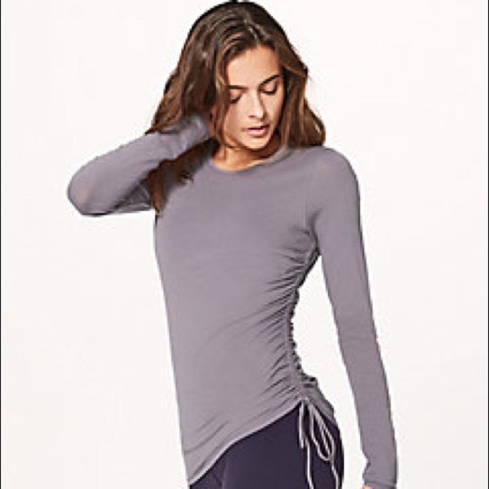 Lululemon Cinch It LS Dusty Lavender Size 4
